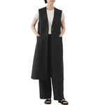 Women' s Twill Denim Long Vest