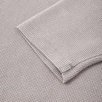 Waffle Knit Seagull Collar Drop‑Shoulder Loose Long Sleeve Top