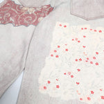 High Street Vintage-Inspired Patchwork Print Wide-Leg Jeans