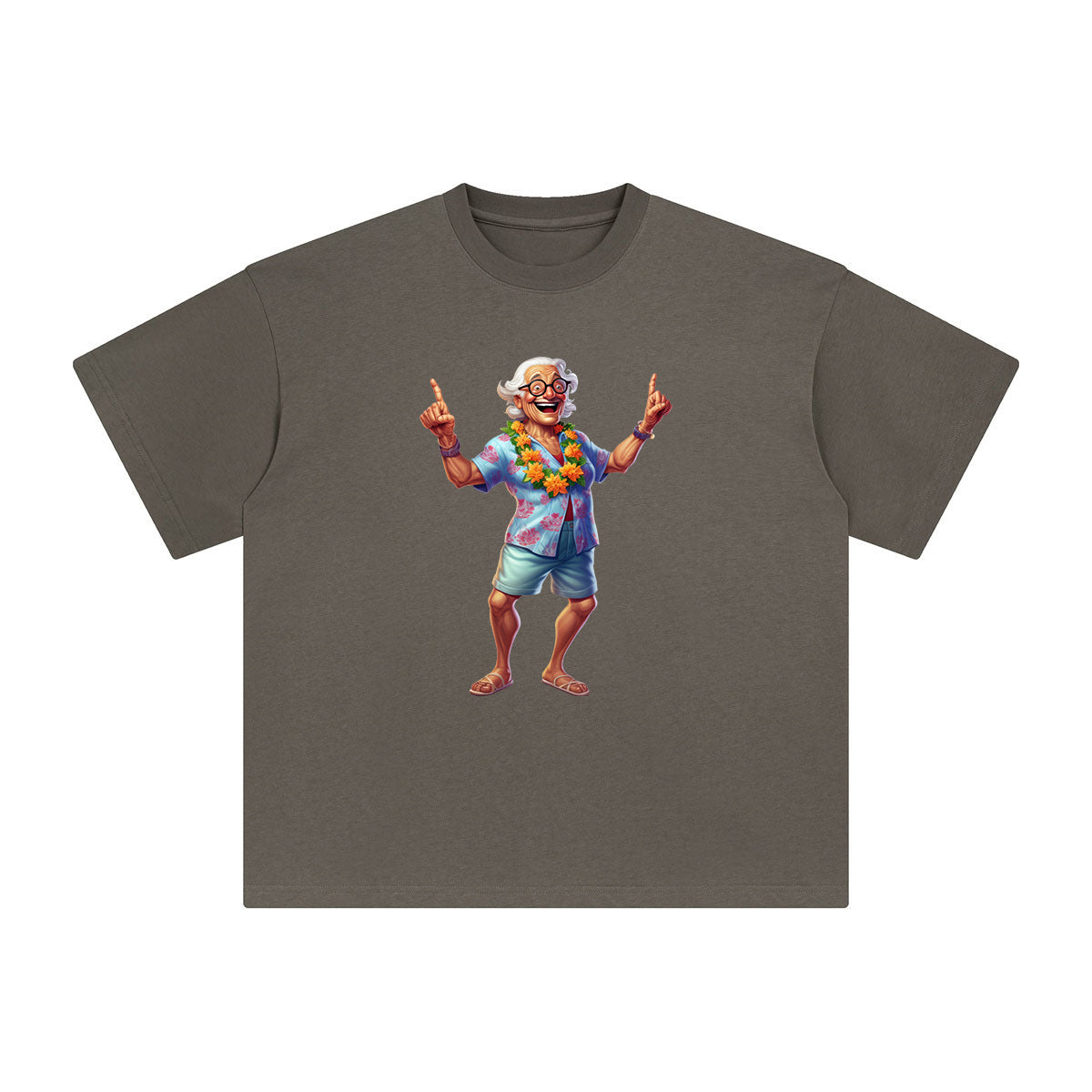 Summer Grandpa Graphic Tee-INNBLAC Fashion Apparel