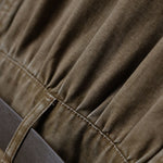 Minivestido vaquero de manga corta con cinturón