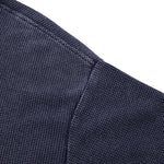 Retro Distressed Waffle Vintage Wash Polo T-Shirt