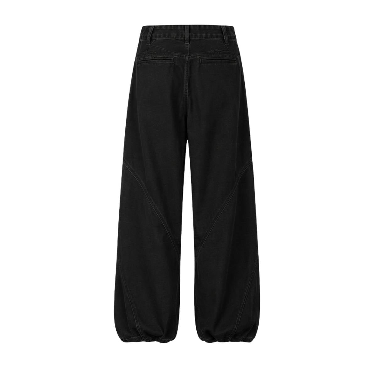 Striped Corduroy Patchwork Relaxed Fit Multi-Pocket Utility Cargo Pants