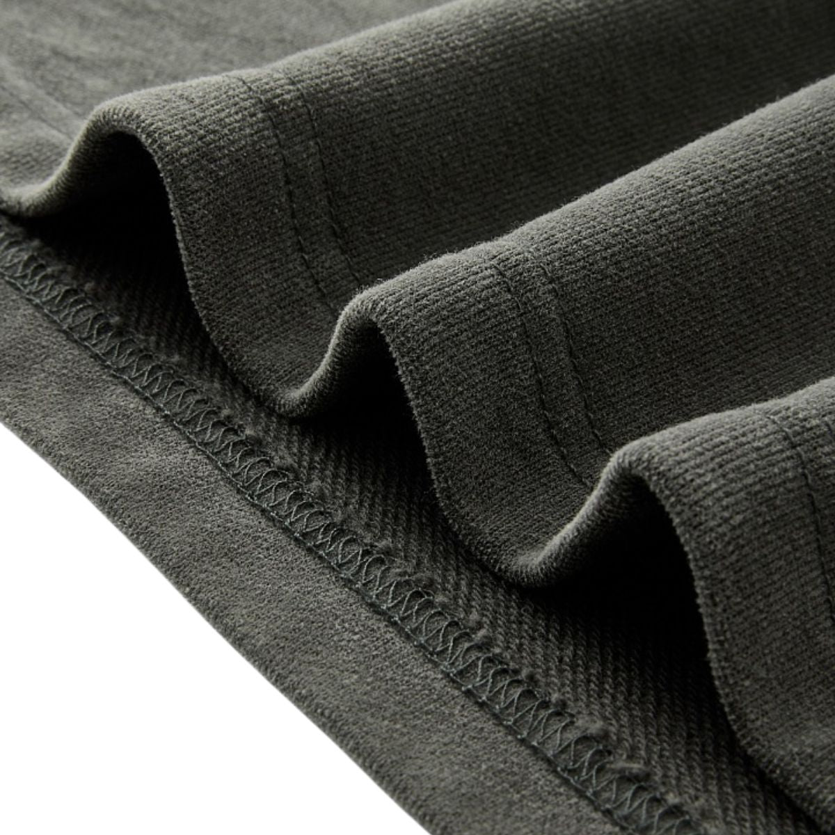Seagull‑Collar Polo Vintage Washed Half‑Placket Sweatshirt