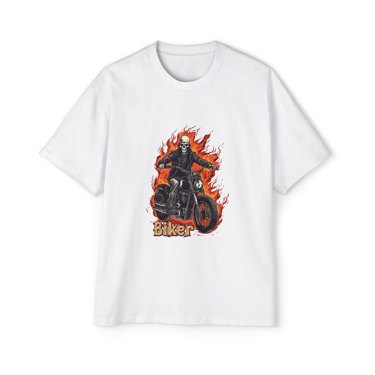 Skeleton On A Bike Graphic Tee-INNBLAC Fashion Apparel