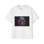 Hip Hop Skull With Headphones Graphic Tee-INNBLAC Fashion Apparel