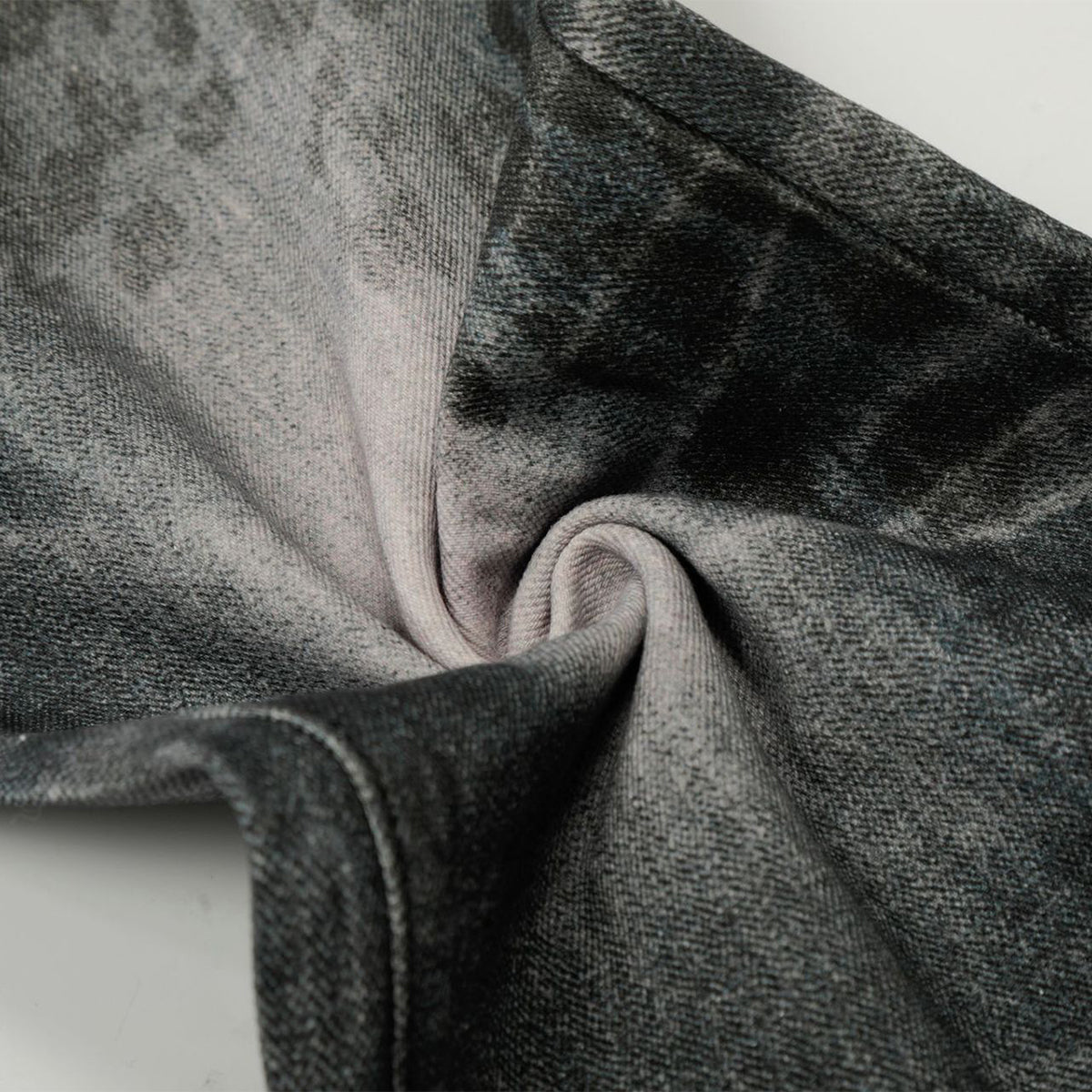 Hand-Rubbed Whisker Premium High Street Loose Straight Jeans