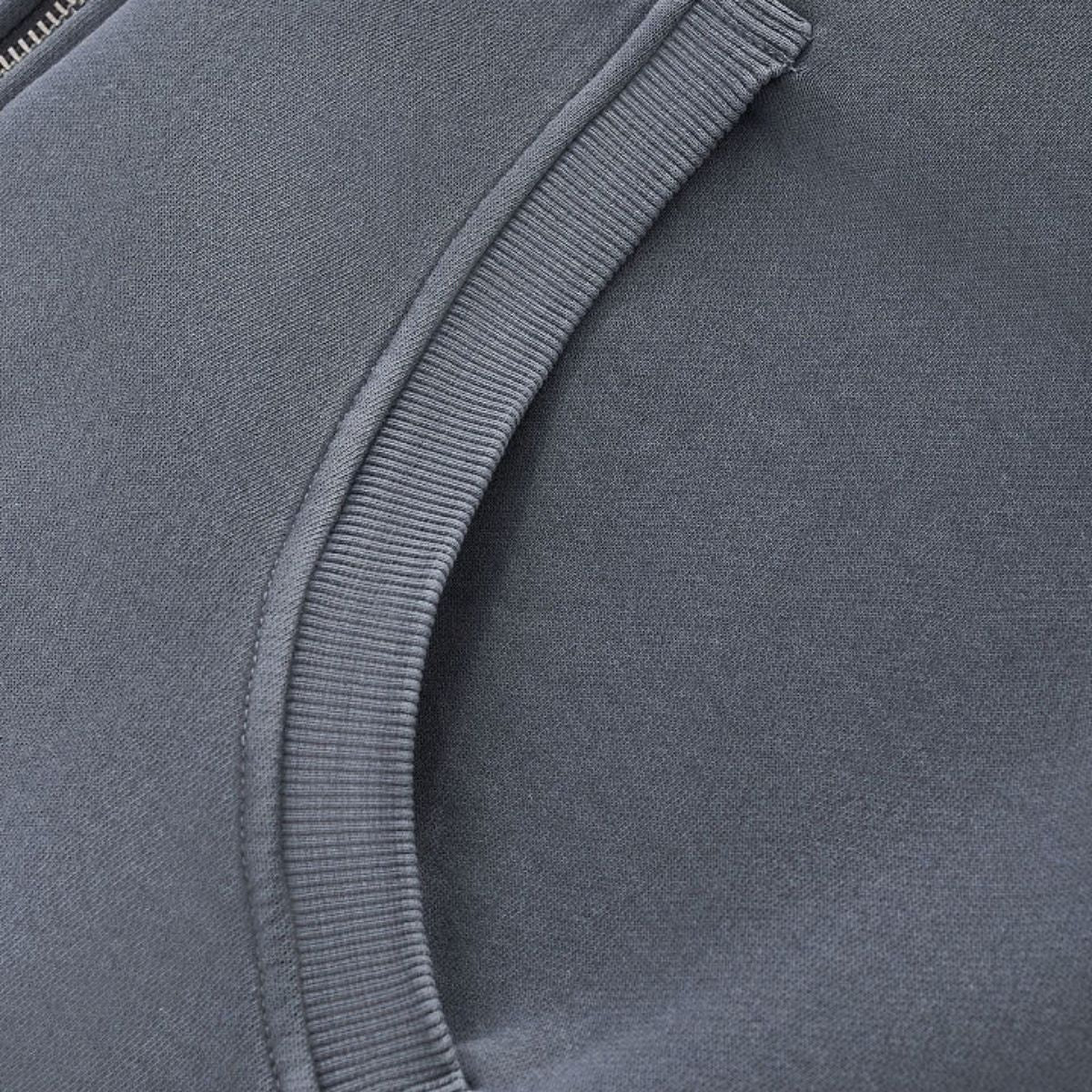 Vintage Washed Boxy Full Zip Hoodie Jacket