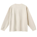Solid Loose Fit Side Split Hem Long Sleeve T-Shirt