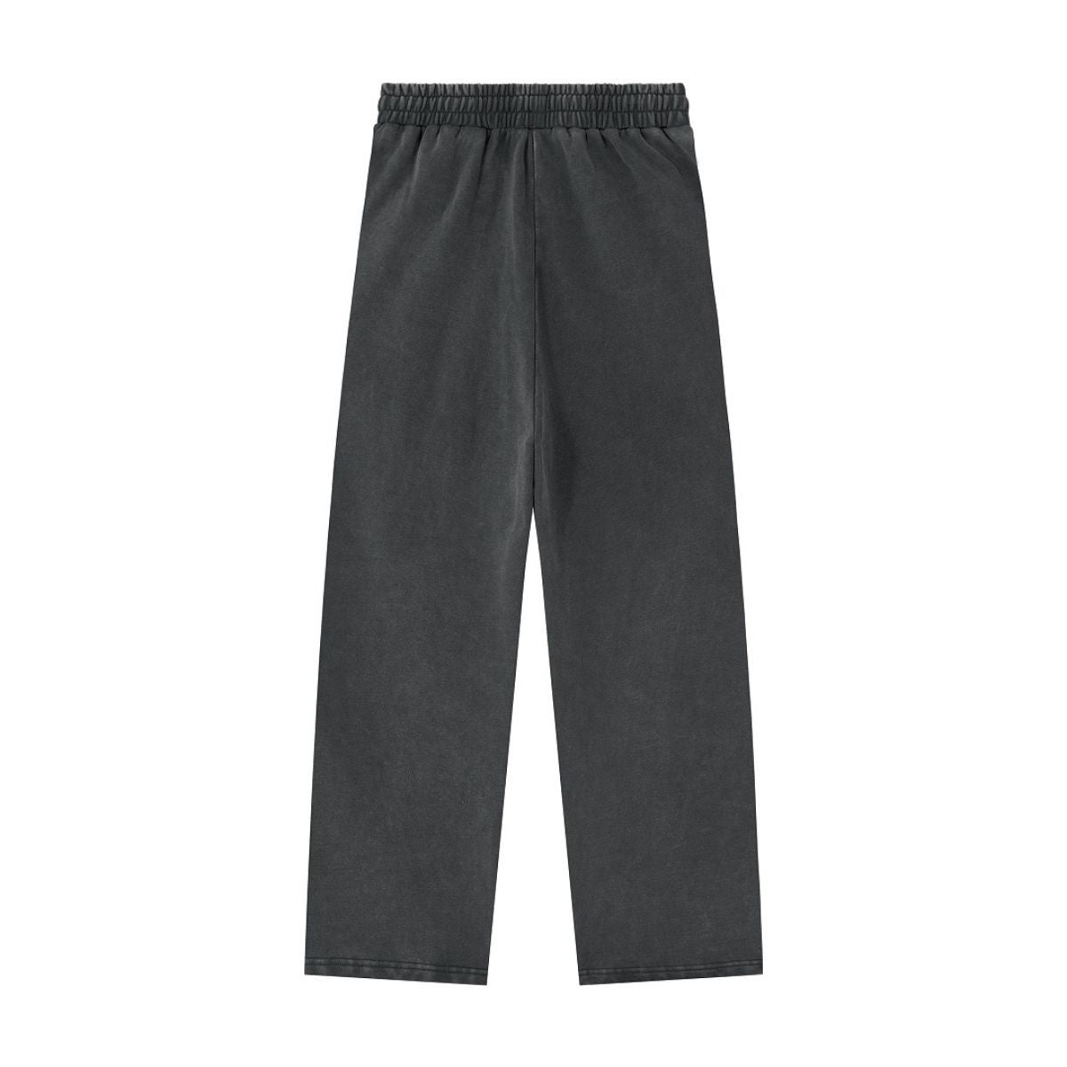 Heavyweight Cotton Washed Distressed Terry Wide‑Leg Pants