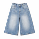 Bermudas con lavado vintage y salpicaduras de tinta