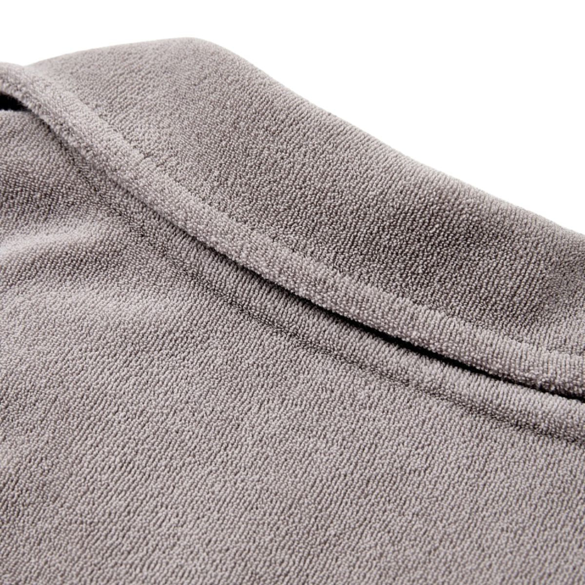 Retro Terry Cloth Polo Collar Sweatshirt