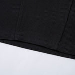 Vintage Waffle Knit Deconstructed Slim Crew Tee