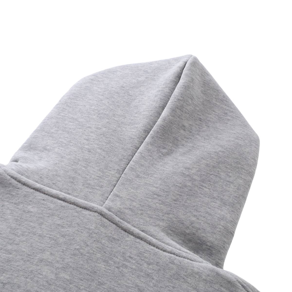 Sudadera con capucha y cremallera lavada de doble cursor