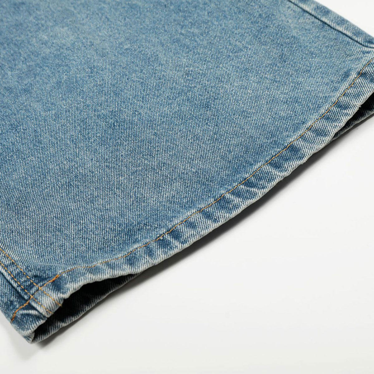 Asymmetrical Wide Leg Modern Light Wash Jeans