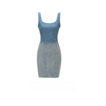Bodycon Denim Slip Mini Dress