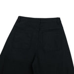 Balloon‑Cut Curved Wide Leg Trousers