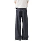Vintage High Street Pleated Wide-Leg Draped Trousers