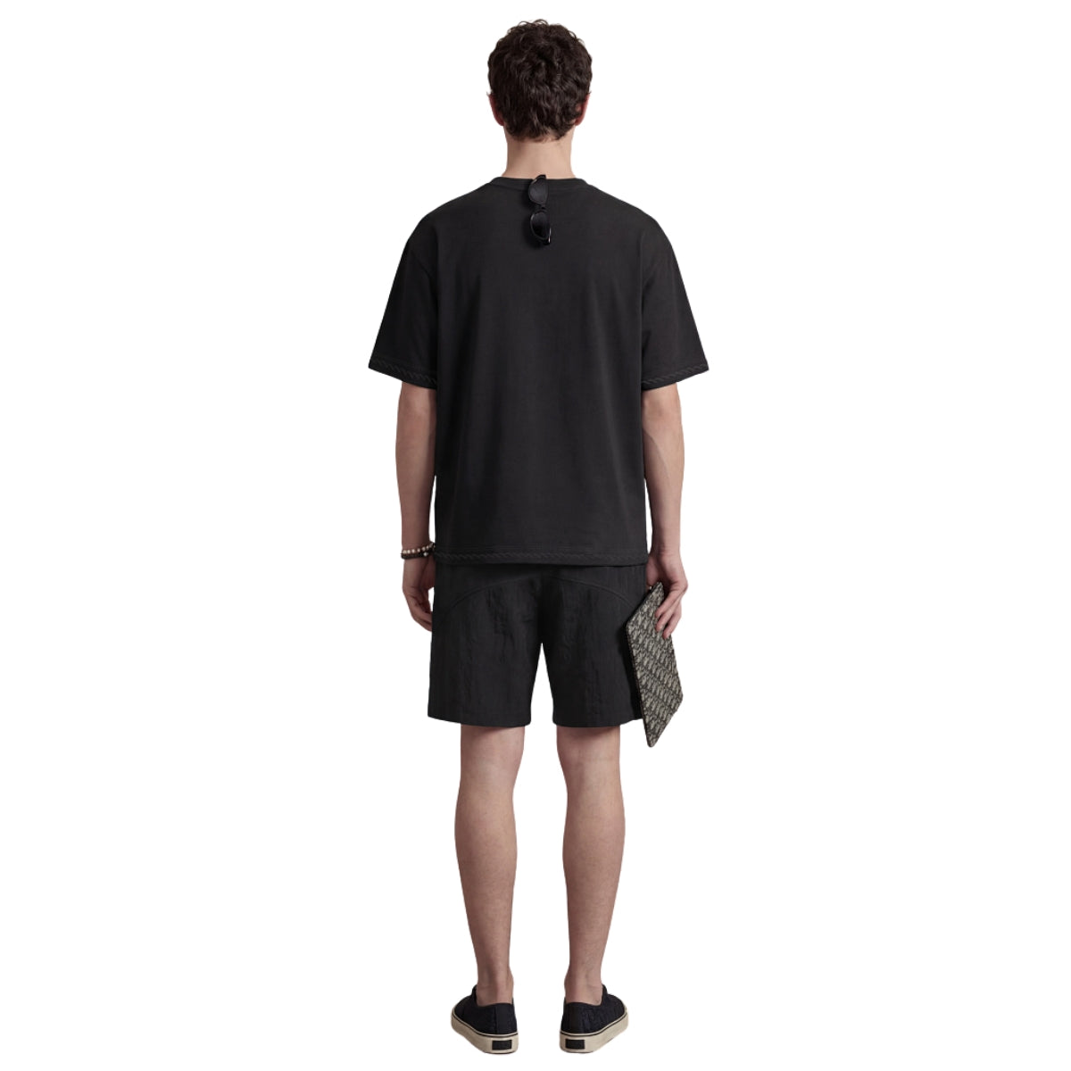 Vintage Wash Relaxed Linen-Cotton Blend Short Sleeve T-Shirt