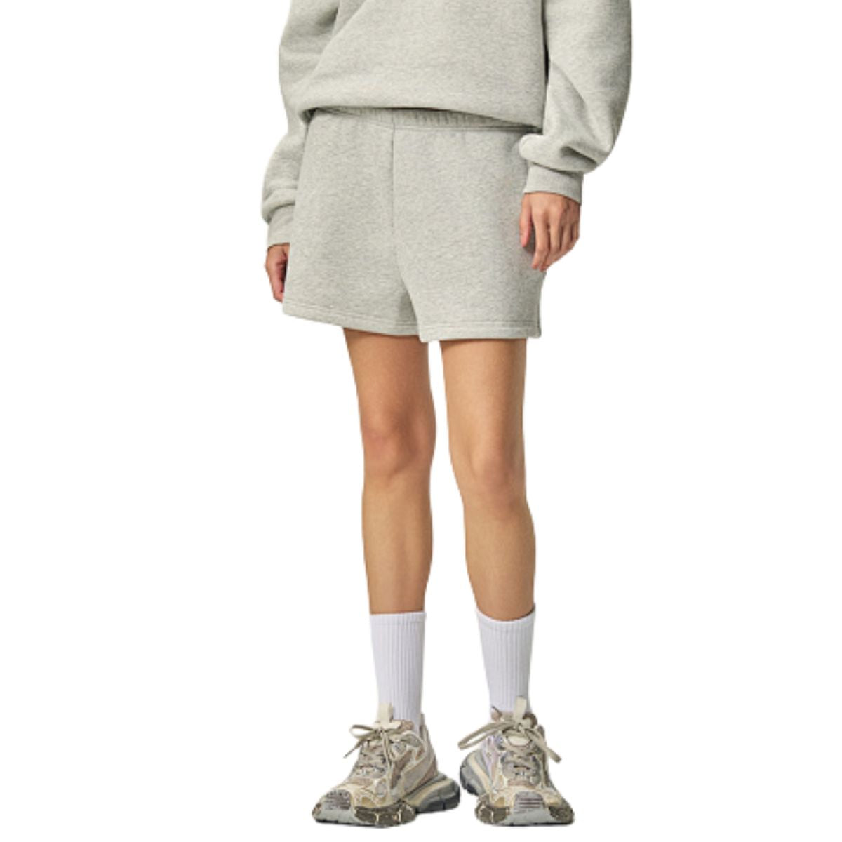 Fleece‑Lined Drawstring Athletic Shorts