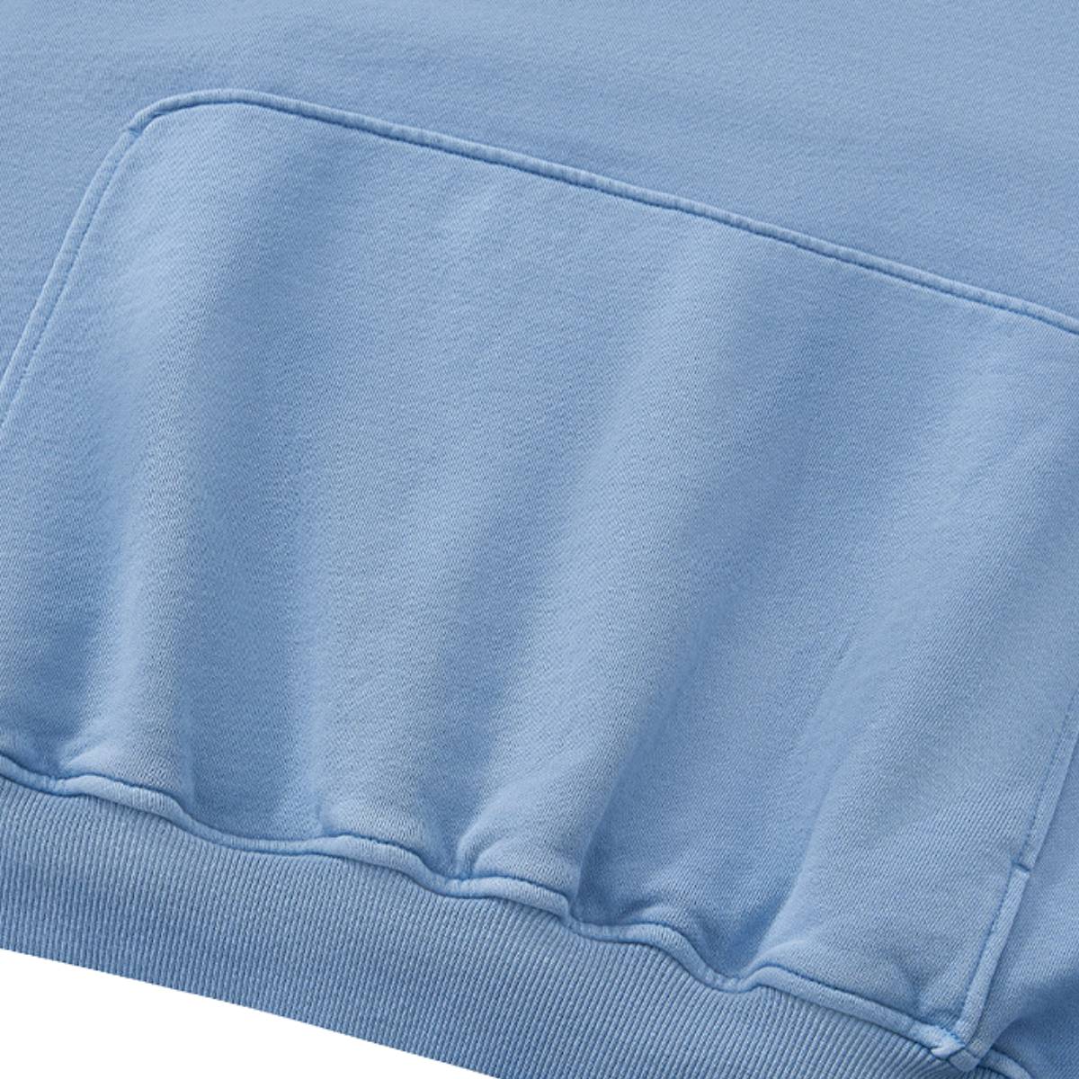 Sudadera con capucha pesada de color sólido