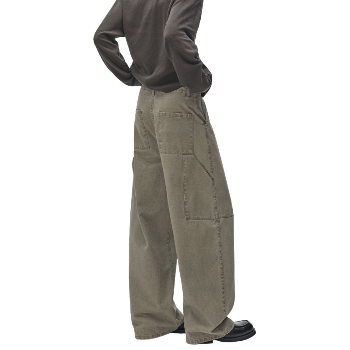 Splash Ink Loose Straight Lumber Pants