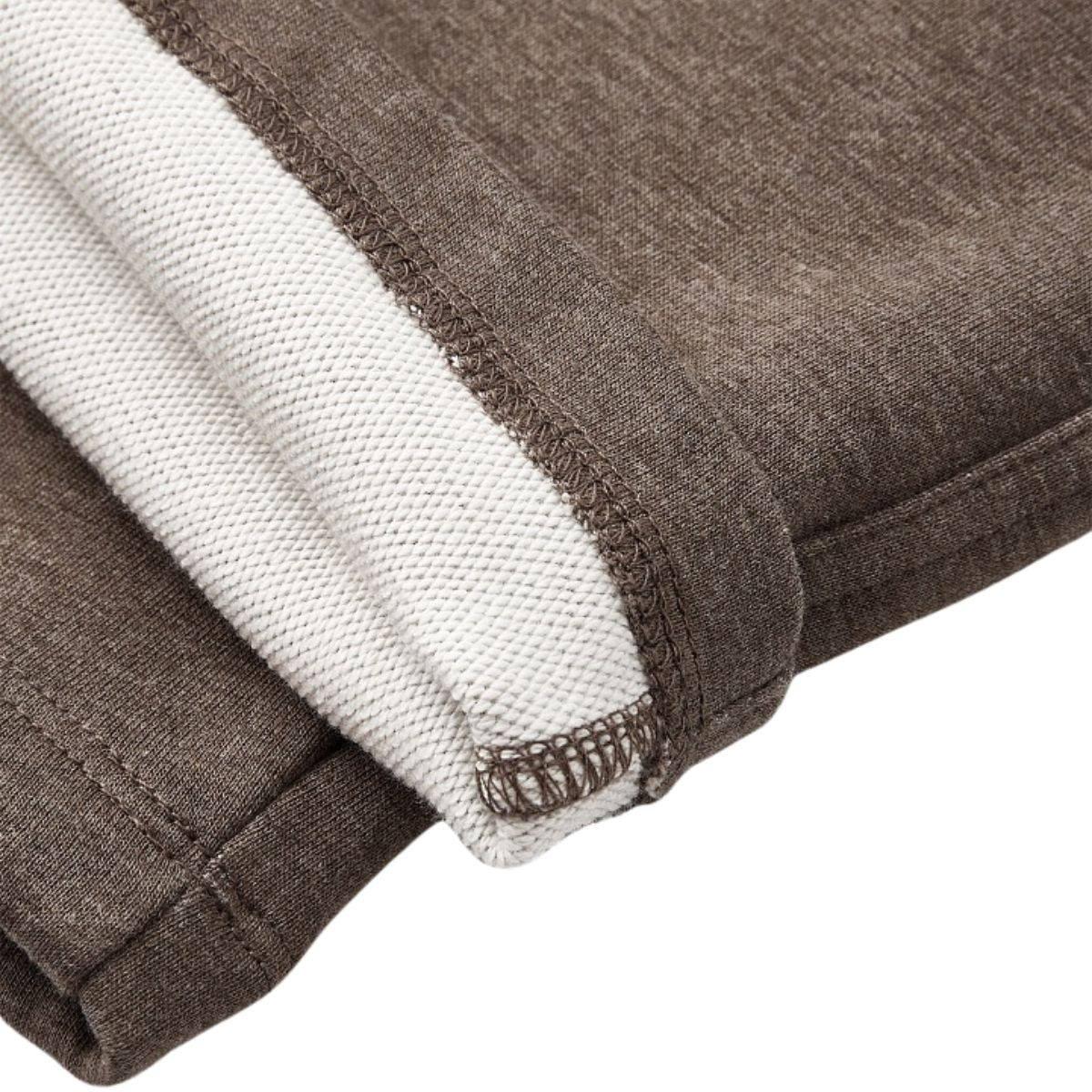Quiet‑Luxury Old‑Money Heather Contrast Trousers