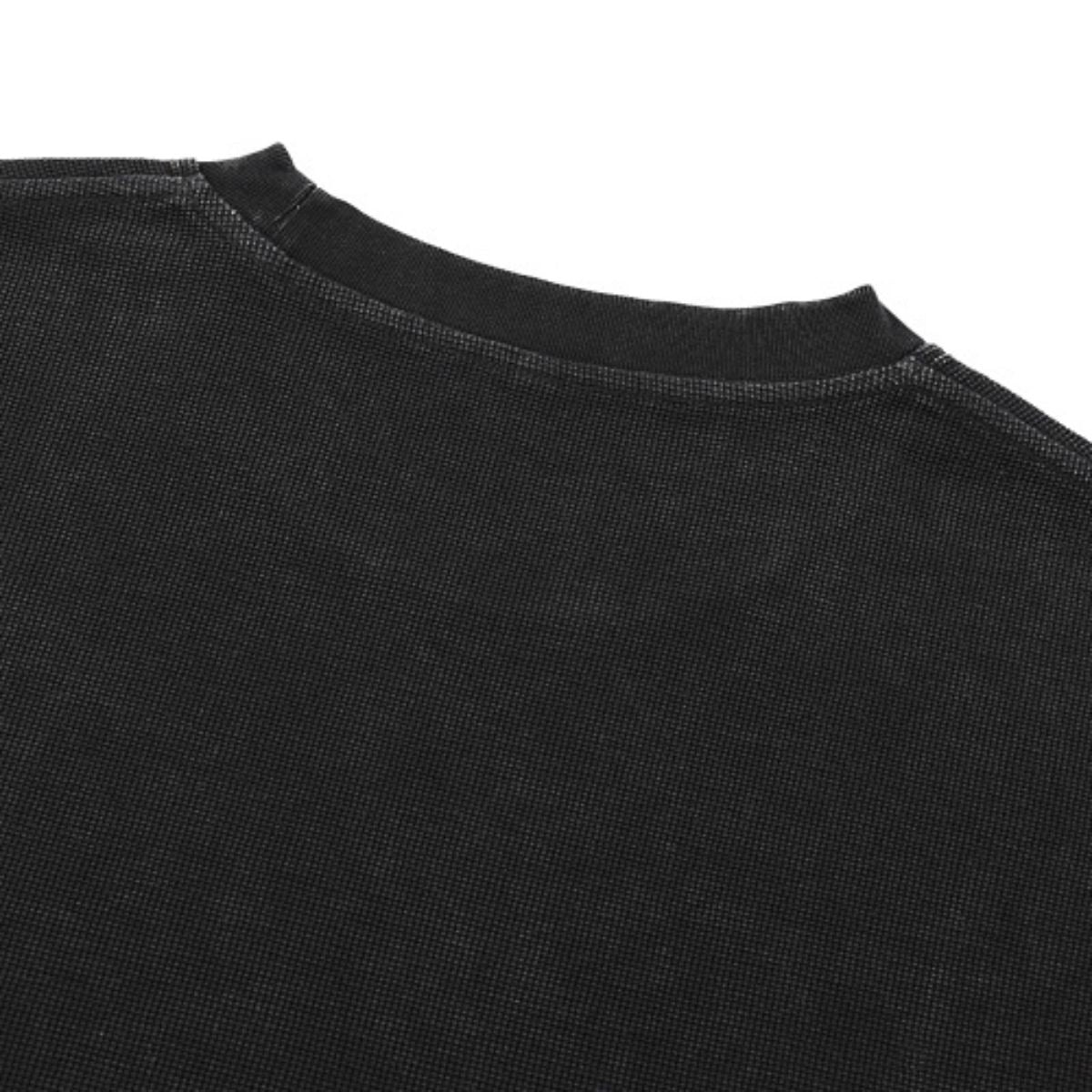 Snowflake Garment Dyed Waffle Knit Tee 340G