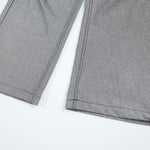 Vintage-Inspired High-End Button Wide-Leg Denim Pants