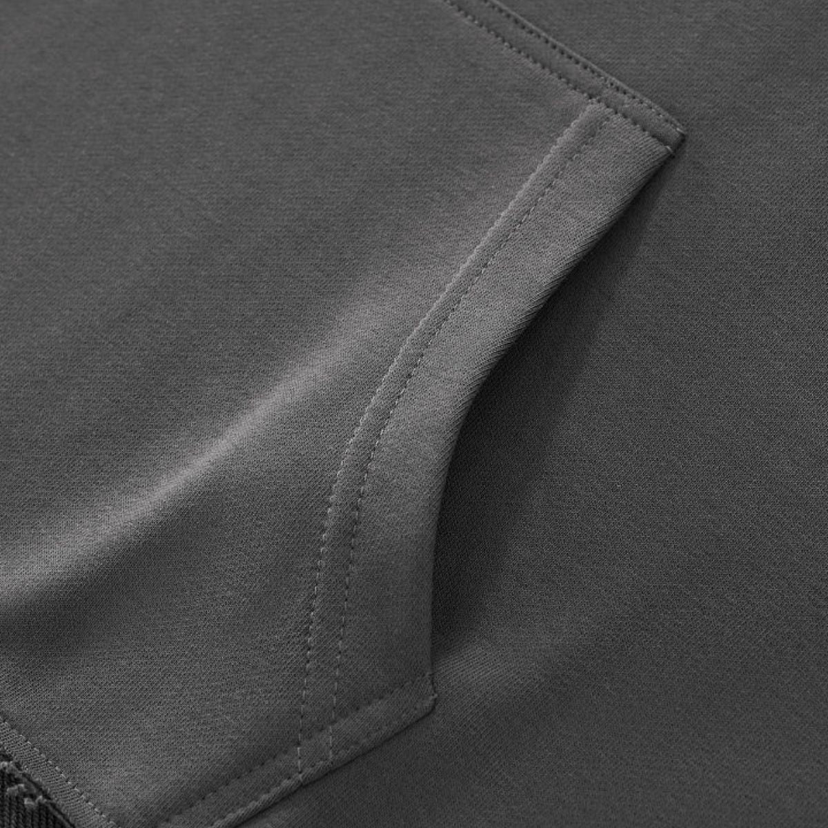 Boxy Raw‑Edge Distressed Hem Drop‑Shoulder Hoodie