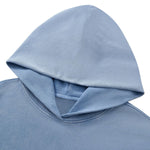 Washed Distressed Loose Casual Hoodie