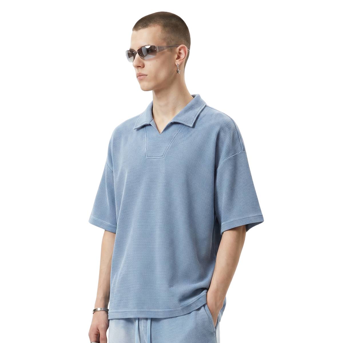 Camiseta desteñida con lavado a la piedra de 7.5 oz