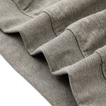 Quiet Luxury Melange Half-Placket Polo Sweatshirt