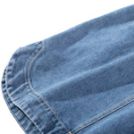 Women's Denim Bow Strappy Mini Dress