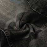 Whisker Fade Distressed High Street Loose Jeans