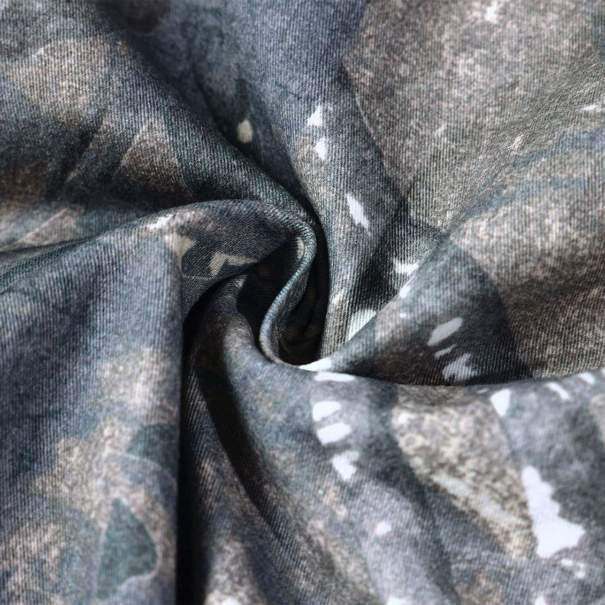 Camo Print Multi Pocket Cargo Drawstring Waist Pants