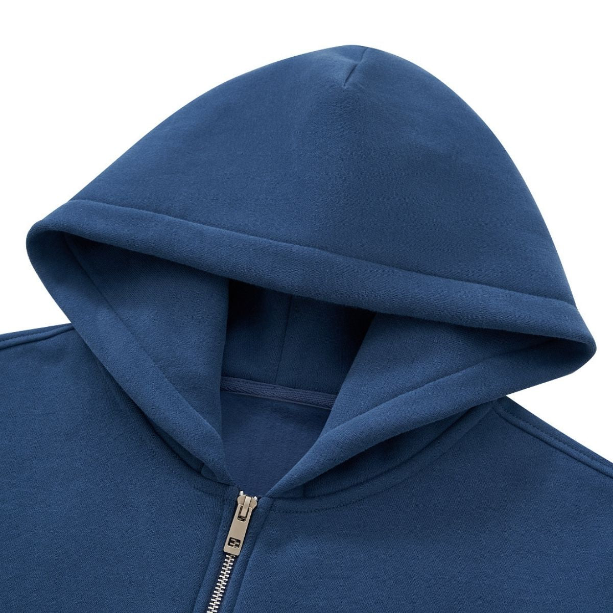 Fleece‑Lined Zip Up Vintage Regular Fit Hoodie