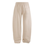 Elastic Drawstring Waist Fleece Jogger Pants