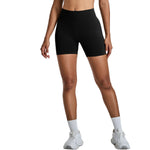 Pantalones cortos de entrenamiento de tiro alto sin costuras