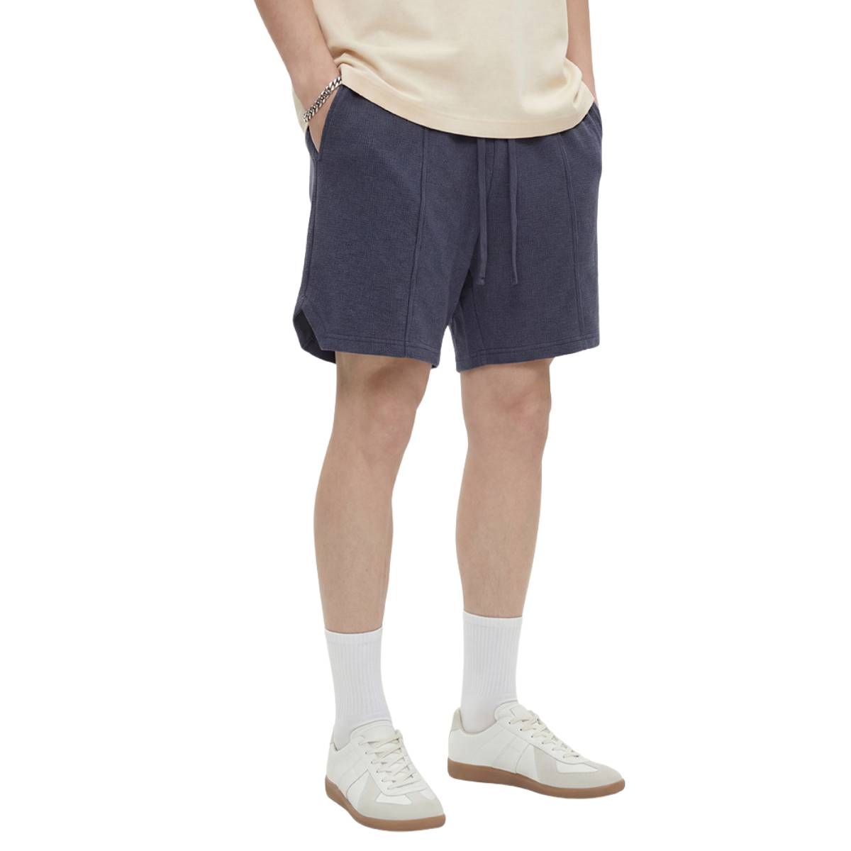 Shorts holgados vintage con lavado intenso