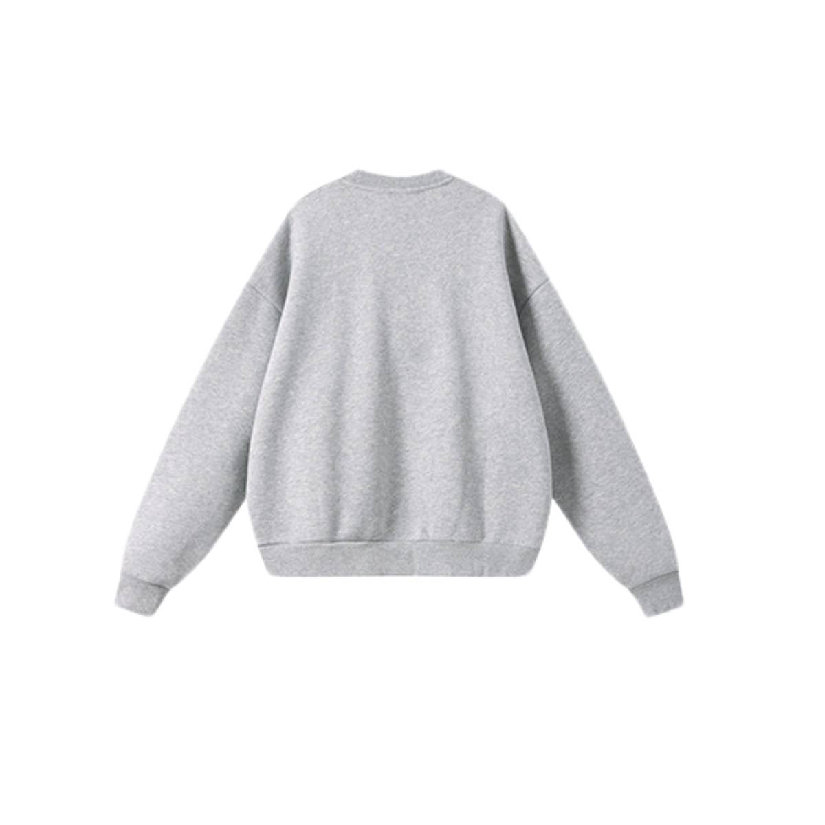 Heavyweight Fleece Boxy Drop ShoulderCrew Neck Sweatshirt