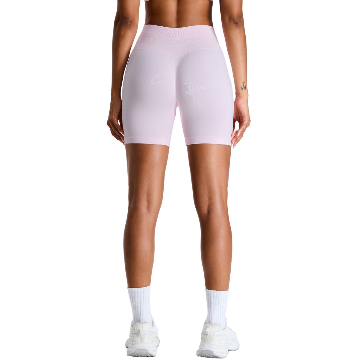 Pantalones cortos de running de tiro alto sin costuras