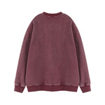 Heavyweight Fleece Washed Vintage Crew Neck Sweatshirt