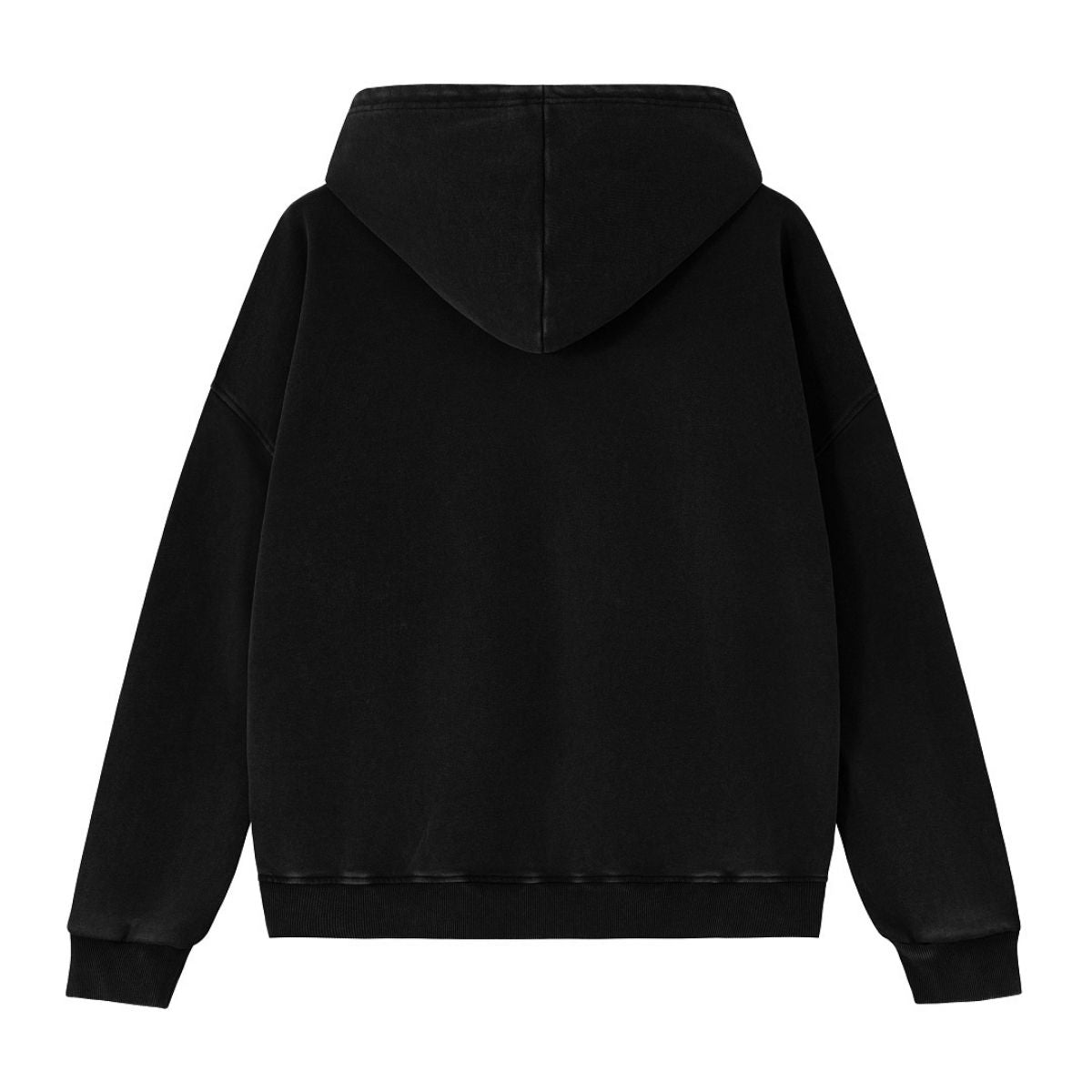 Cotton Heavyweight Washed Distressed Terry Hoodie