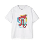 Pi Symbol With Abstract Girl Graphic Tee-INNBLAC Fashion Apparel