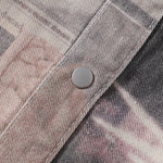 Shorts vaqueros con mariposas bordadas y adornados con perlas