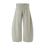 Loose Fit Straight Leg Patchwork Casual Comfort Pants