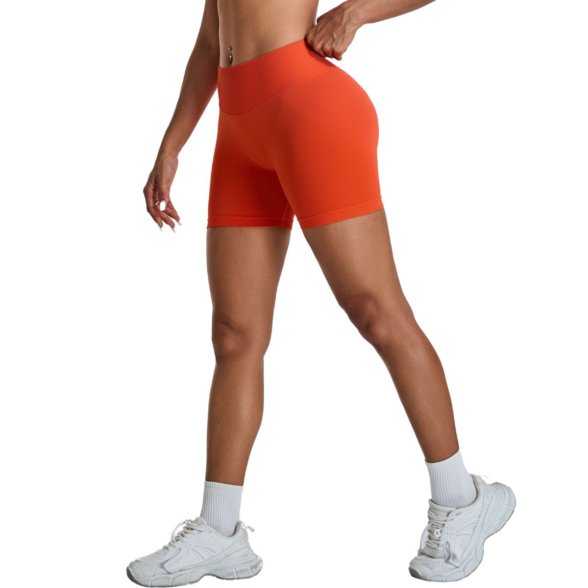 High-Waisted Quick Dry Workout Shorts
