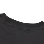 Camiseta destructiva de peso pesado con borde crudo de 10 oz