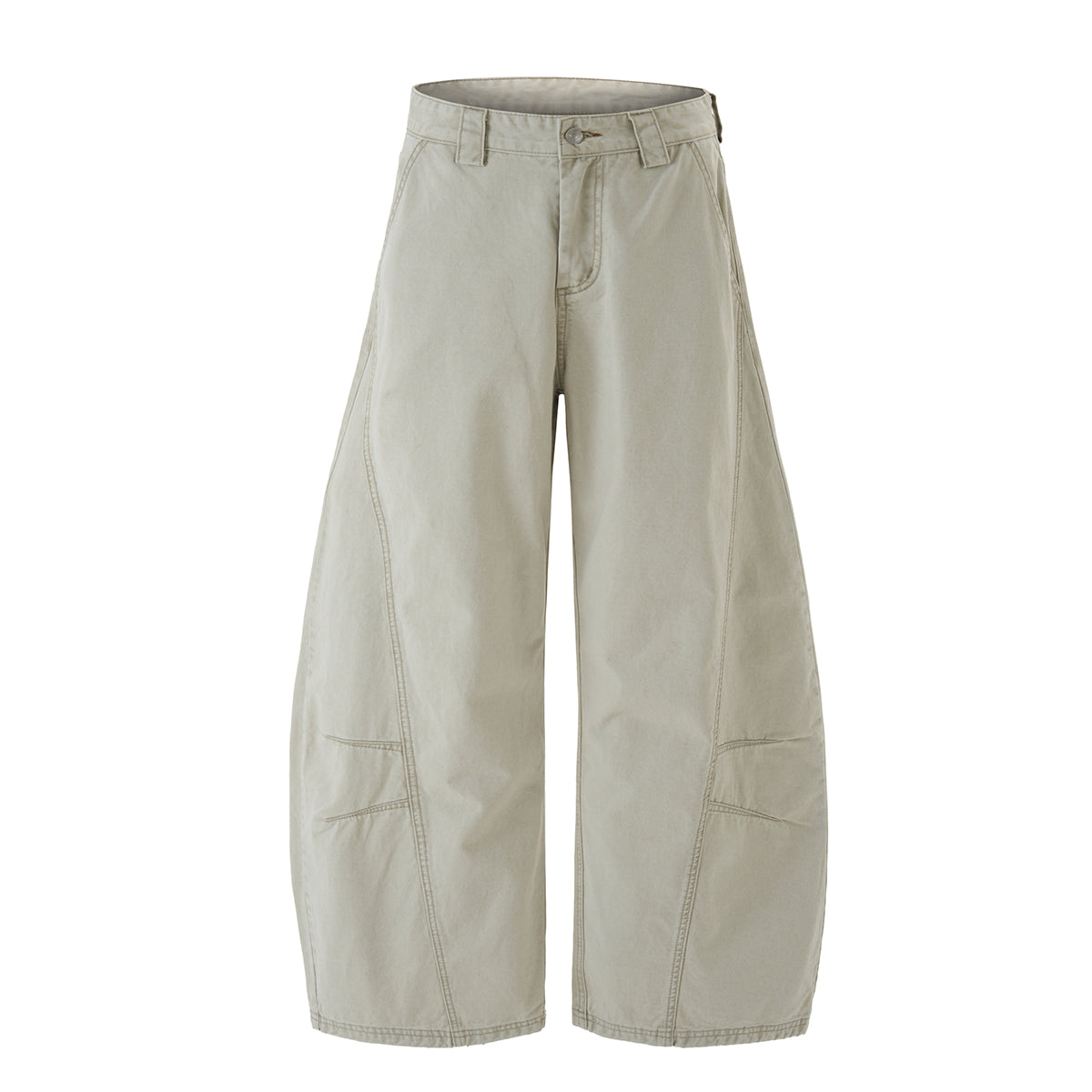 Loose Fit Straight Leg Patchwork Casual Comfort Pants